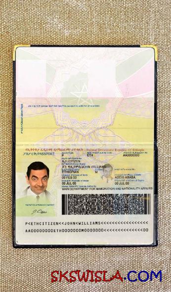 Etiopia zdjęcie do paszportu pliki PSD, skan i fotografowany obraz